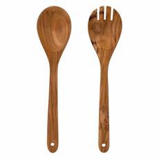 Upcycled Eco Friendly Wooden Salad Servers via Paguro Upcycle