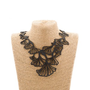 Fan Leaf Clover Rubber Necklace from Paguro Upcycle