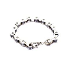 Recycled Bike Chain Bracelet via Paguro Upcycle