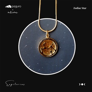 Sagitarius Zodiac Sign Sustainable Necklace from Paguro Upcycle