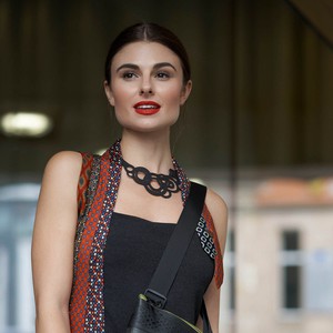 Circular Rubber Necklace from Paguro Upcycle