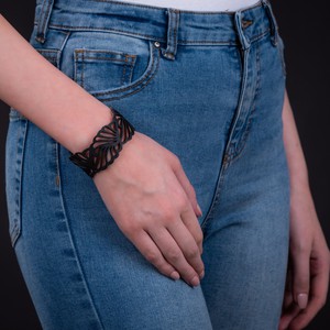 Weave Recycled Inner Tube Bracelet from Paguro Upcycle