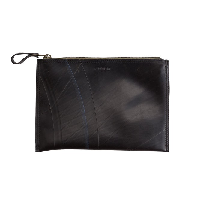 Lewis Essential Medium Flat Vegan Pouch from Paguro Upcycle