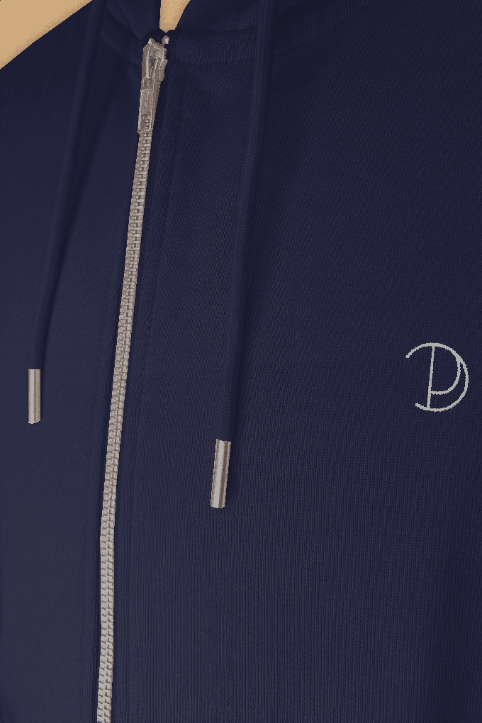 Printed P Zip-Up Hoodie from Pitod