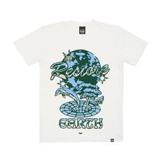 Restore Earth Tee - Off White via Plant Faced Clothing