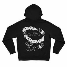 Oat Is The Goat Hoodie - Black via Plant Faced Clothing