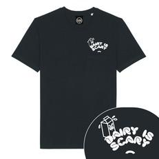 Dairy Is Scary Pocket Tee - Black T-Shirt via Plant Faced Clothing