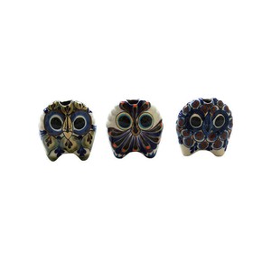 Small Owls - Stoneware - Set of 3 - Handmade and Fairtrade from Quetzal Artisan