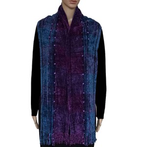 Bamboo Scarf Blue Purple - Hand dyed - Beautiful & Fairtrade from Quetzal Artisan
