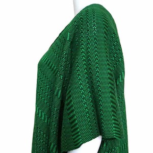 Cotton Poncho Green - Natural Dyes, Ecofriendly & Fairtrade from Quetzal Artisan