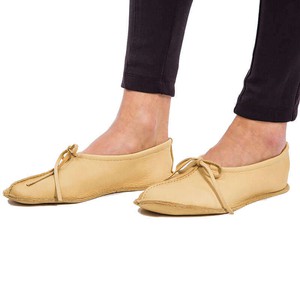 Ballerina Cream Mooshide - Soft and Supple Hiawatha Slippers from Quetzal Artisan