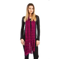 Shawl Fuchsia - Pima Cotton and Bamboo - Lovely and Versatile via Quetzal Artisan