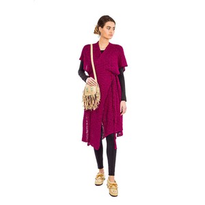 Poncho Tunic Fuchsia - Stylish and Versatile Poncho Shawl from Quetzal Artisan