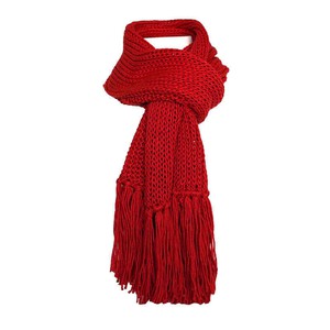 Scarf and Hat Red - Handmade - Merino Wool & Organic Cotton from Quetzal Artisan