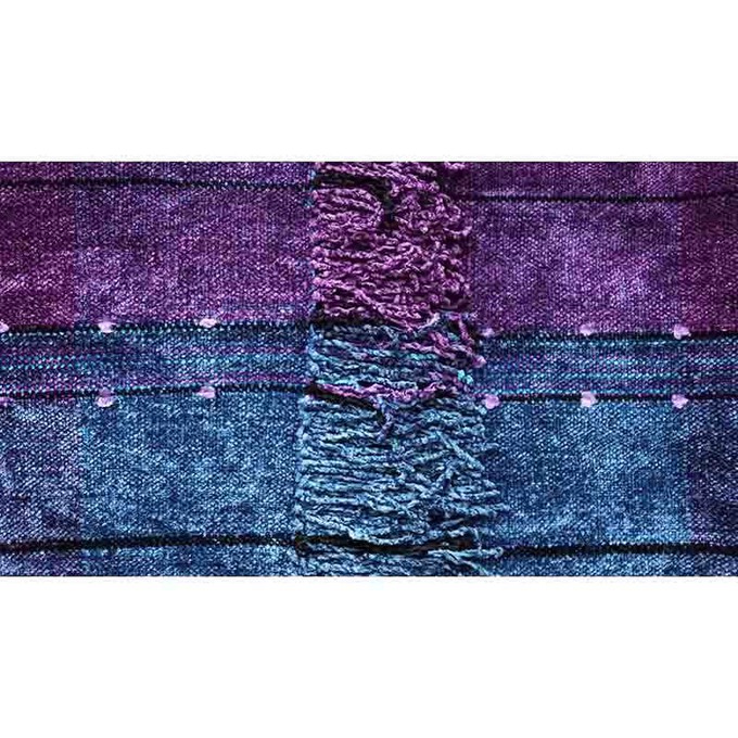 Bamboo Scarf Blue Purple - Hand dyed - Beautiful & Fairtrade from Quetzal Artisan