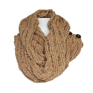 Infinity Scarf Natural Blush - Organic Cotton - Fashionable from Quetzal Artisan