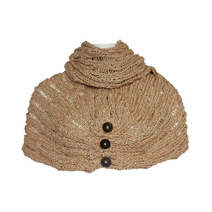 Infinity Scarf Natural Blush - Organic Cotton - Fashionable from Quetzal Artisan