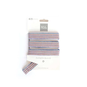 Blue Pink Sandals - Cotton Straps - Beautiful and Fairtrade from Quetzal Artisan
