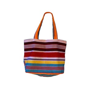 Shopper Multicolor Stripes - Cotton - Handmade and Fairtrade from Quetzal Artisan