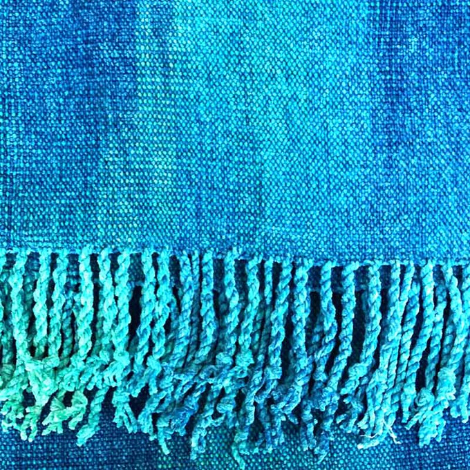 Shawl Turquoise - Organic Bamboo - Ecofriendly & Fairtrade from Quetzal Artisan