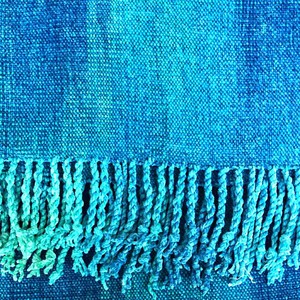 Shawl Turquoise - Organic Bamboo - Ecofriendly & Fairtrade from Quetzal Artisan