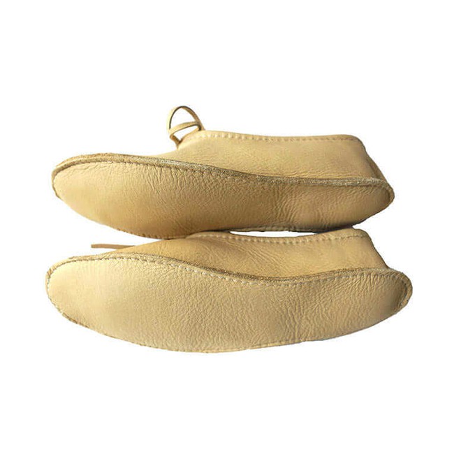 Ballerina Cream Mooshide - Soft and Supple Hiawatha Slippers from Quetzal Artisan