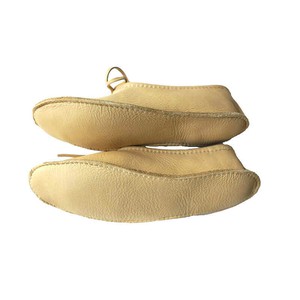 Ballerina Cream Mooshide - Soft and Supple Hiawatha Slippers from Quetzal Artisan