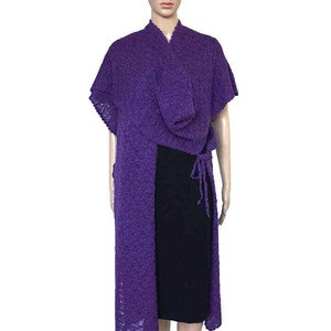 Poncho Tunic Purple - Handmade - Stylish and Versatile from Quetzal Artisan