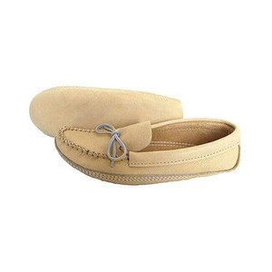 Moccasins Natural Moosehide - For Men - Handmade in Canada from Quetzal Artisan