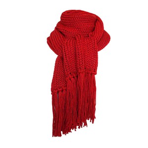 Scarf and Hat Red - Handmade - Merino Wool & Organic Cotton from Quetzal Artisan