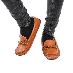 Moccasins Chestnut Brown- Hiawatha Mens Winter Slippers from Quetzal Artisan