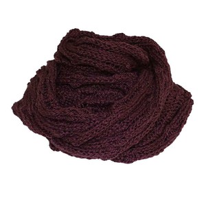 Infinity Scarf Aubergine - Organic Cotton - Stylish and Warm from Quetzal Artisan