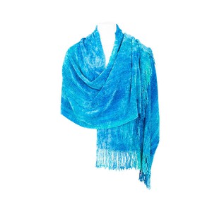 Shawl Turquoise - Organic Bamboo - Ecofriendly & Fairtrade from Quetzal Artisan