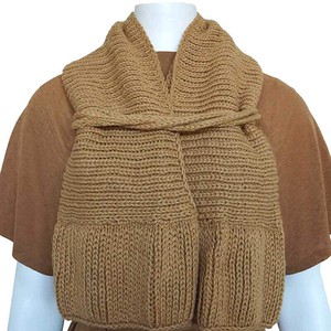 Bolero Scarf Mustard - Knitted Necklace - Stylish and Warm from Quetzal Artisan