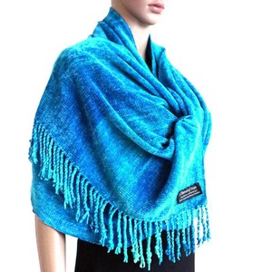 Shawl Turquoise - Organic Bamboo - Ecofriendly & Fairtrade from Quetzal Artisan