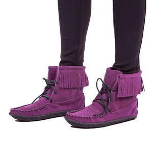 Short Boots Purple - Outdoor Use - Native Women Boots Hiawatha from Quetzal Artisan