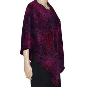 Poncho Magenta - Organic Bamboo - Sustainable and Fairtrade from Quetzal Artisan
