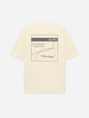 Tee - Heritage Off White from QURC. amsterdam