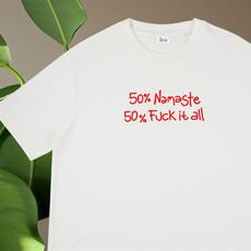 CROP NAMASTE T-SHIRT via RAIZ