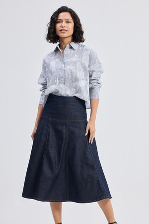 Oversized Boxy-fit Shirt in Animal Print from Reistor