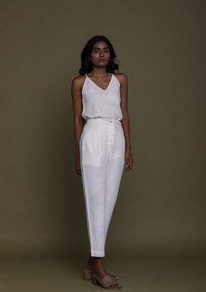Blankets on the Beach Pants in Coconut White from Reistor