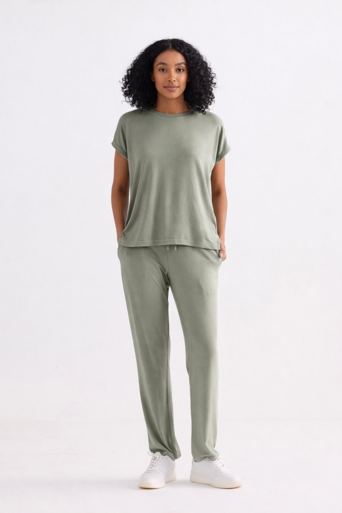 Wide Leg Pant in Olive from Reistor
