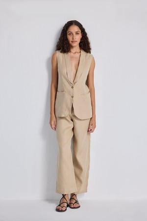 Sleeveless Hemp Jacket Set from Reistor