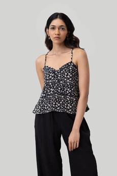 V-neck Camisole with Lace via Reistor
