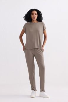 Relaxed Tee Set in Earth Grey via Reistor