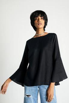 The Button Back Shirt in Black via Reistor