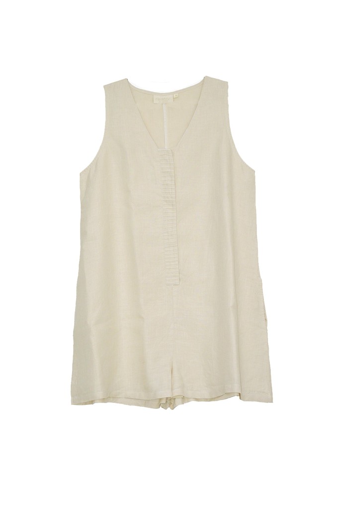 Romp and Play Romper In Neutral Beige from Reistor