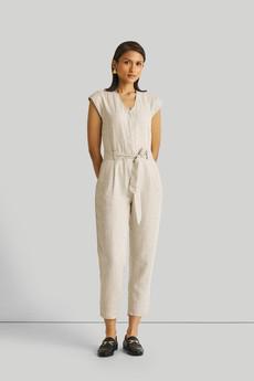 Evening Chai Jumpsuit in Light Beige via Reistor