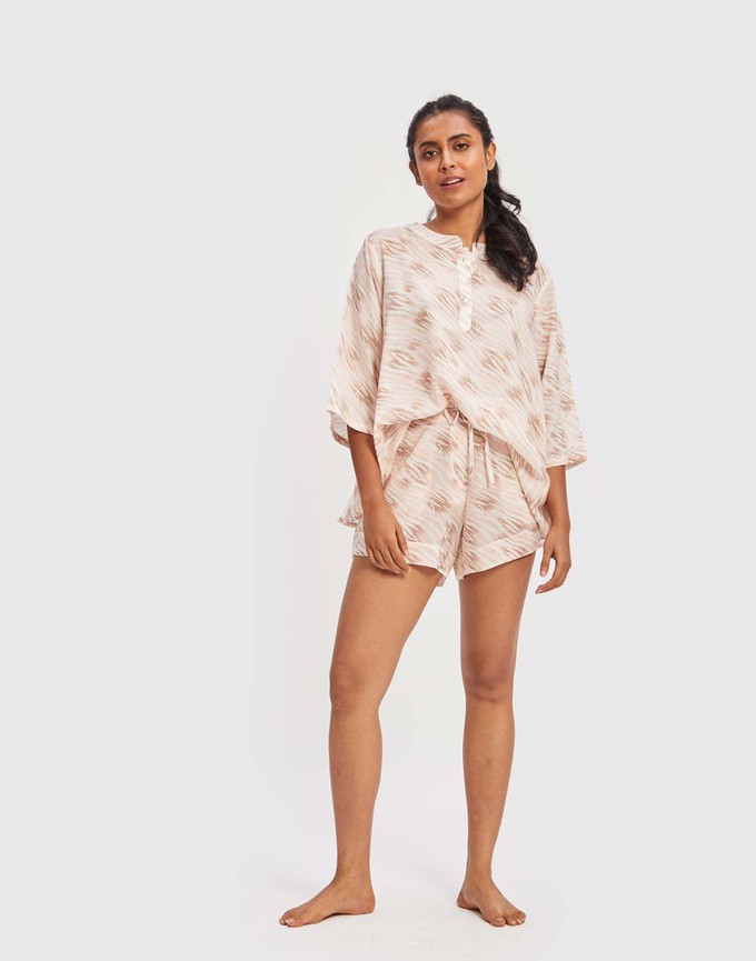 Laze and Unwind Pajama Shorts Set from Reistor