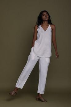 Blankets on the Beach Pants in Coconut White via Reistor